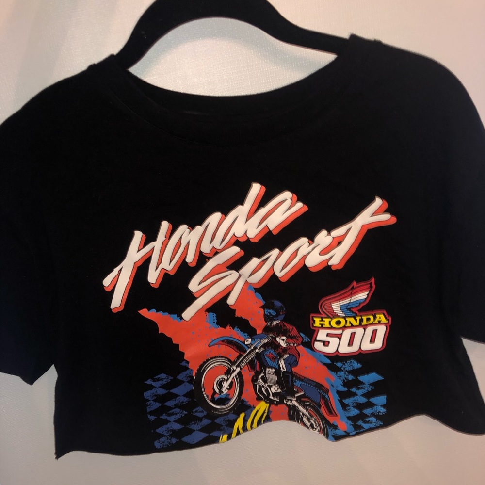Honda 500 motorcycle crop top